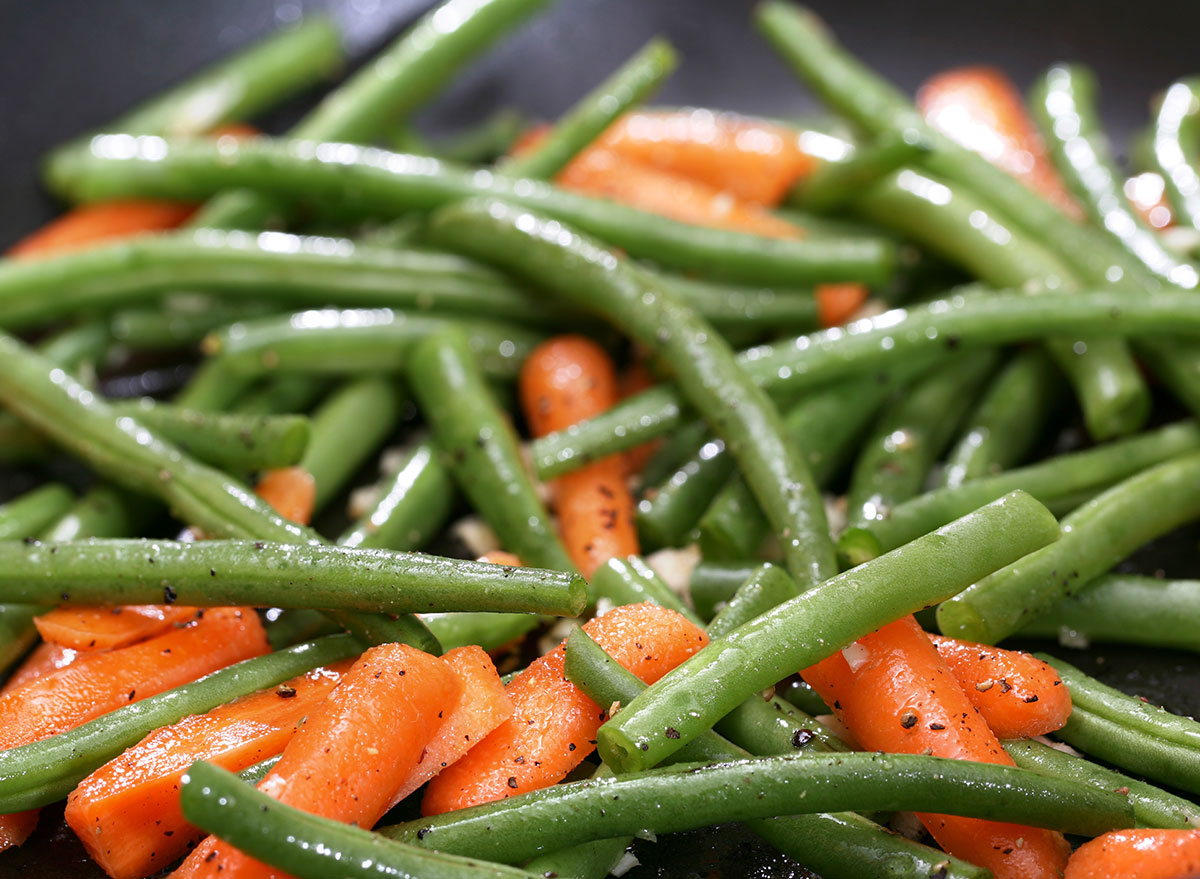 roasted green beans