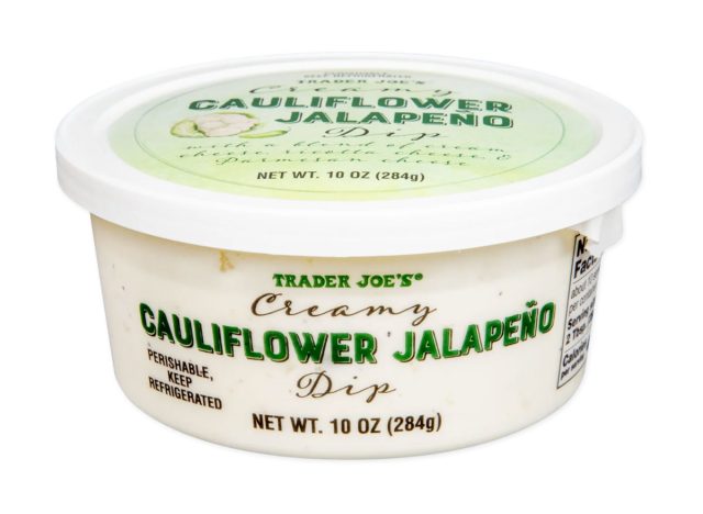 trader joes creamy cauliflower jalapano dip