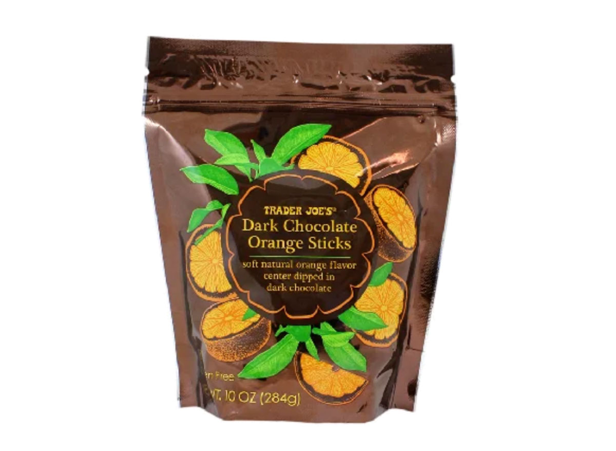 trader joes dark chocolate orange sticks