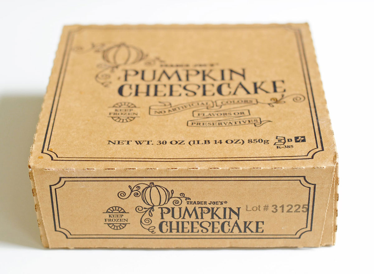 trader joes pumpkin cheesecake