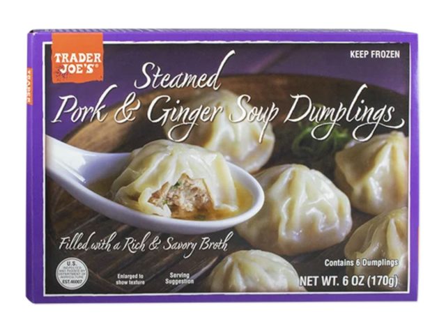 trader joes steamed pork ginger soup dumplings