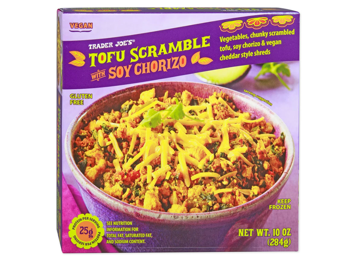 trader joes tofu scramble soy chorizo