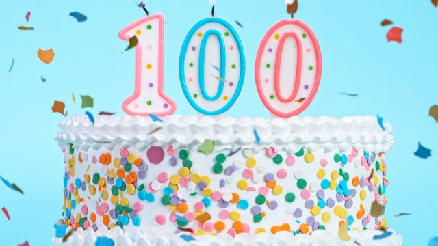 100 year old birthday centenarain