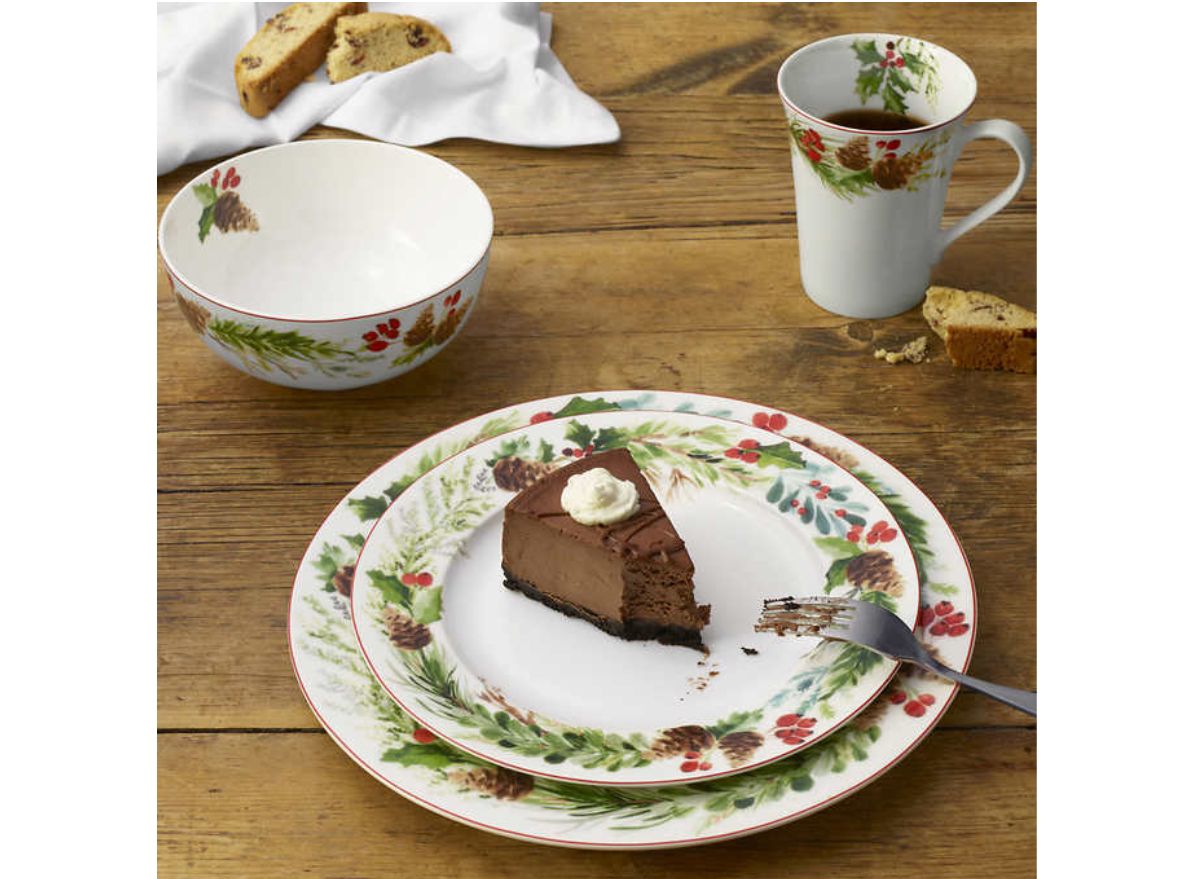 Costco Mikasa Mystical Winter 16-piece Bone China Dinnerware Set