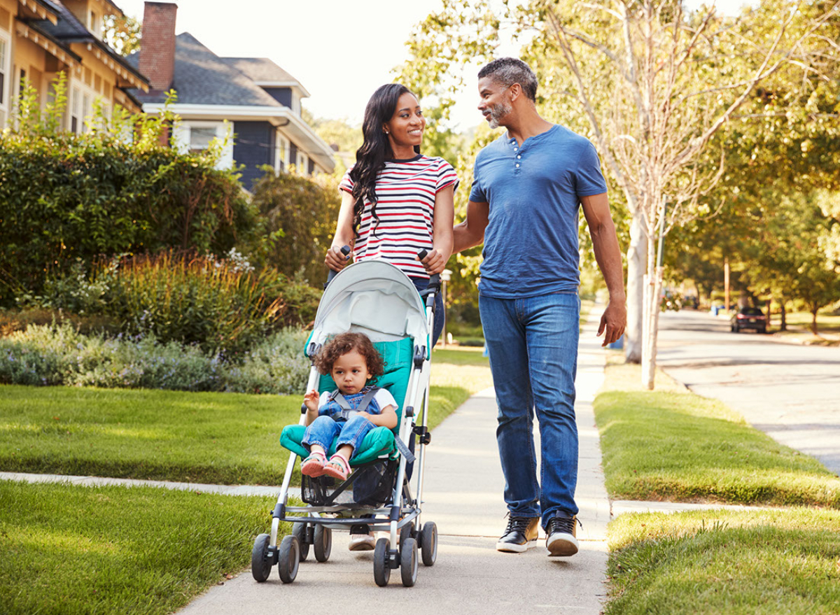 Family walking
