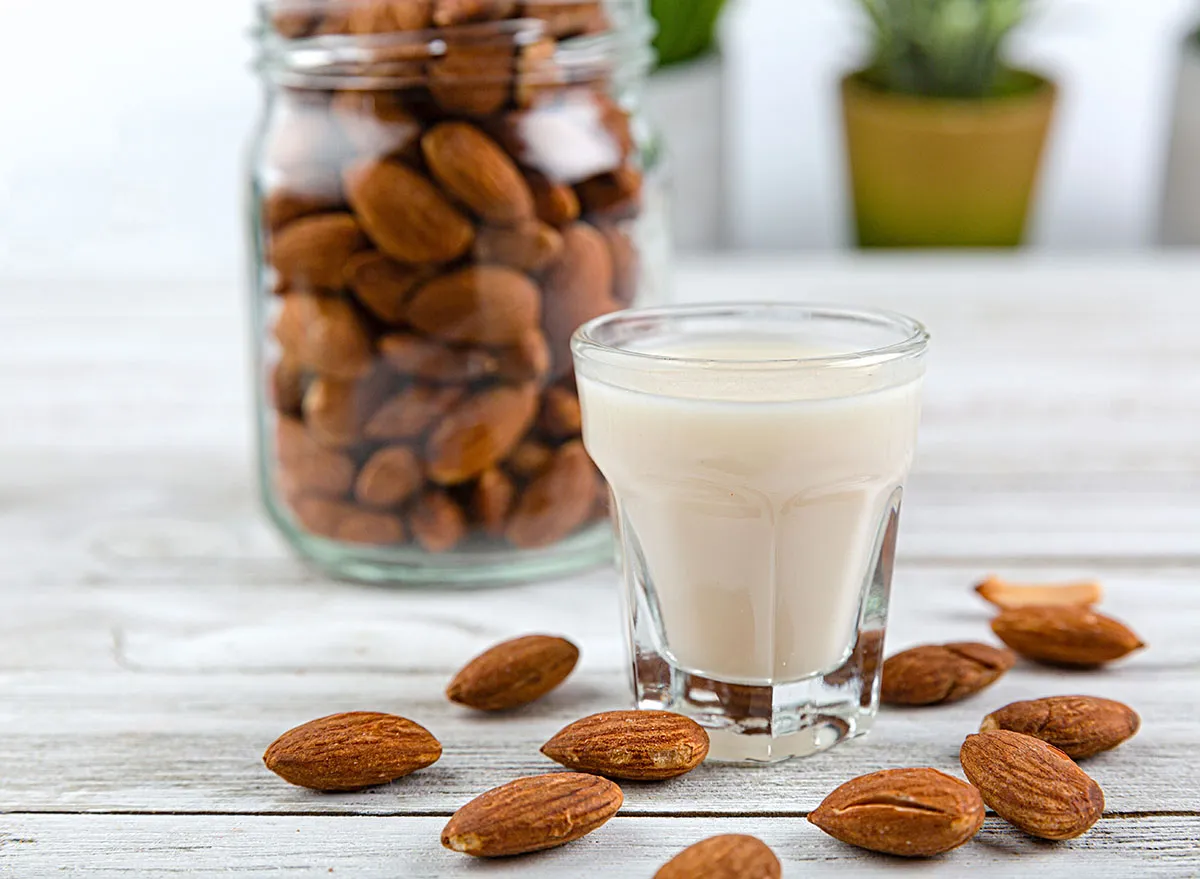 One Major Side Effect of Drinking Almond Milk, Says Dietitian — Eat