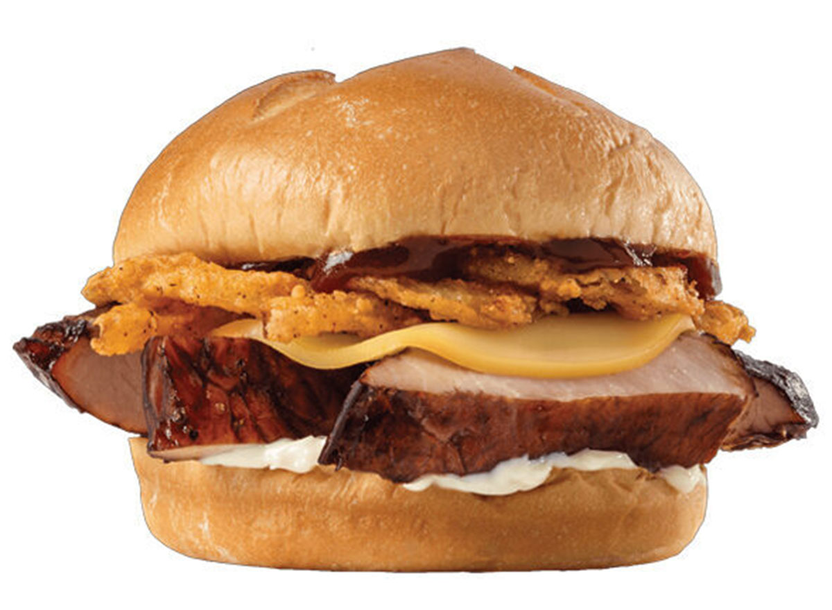 arbys real country style rib sandwich