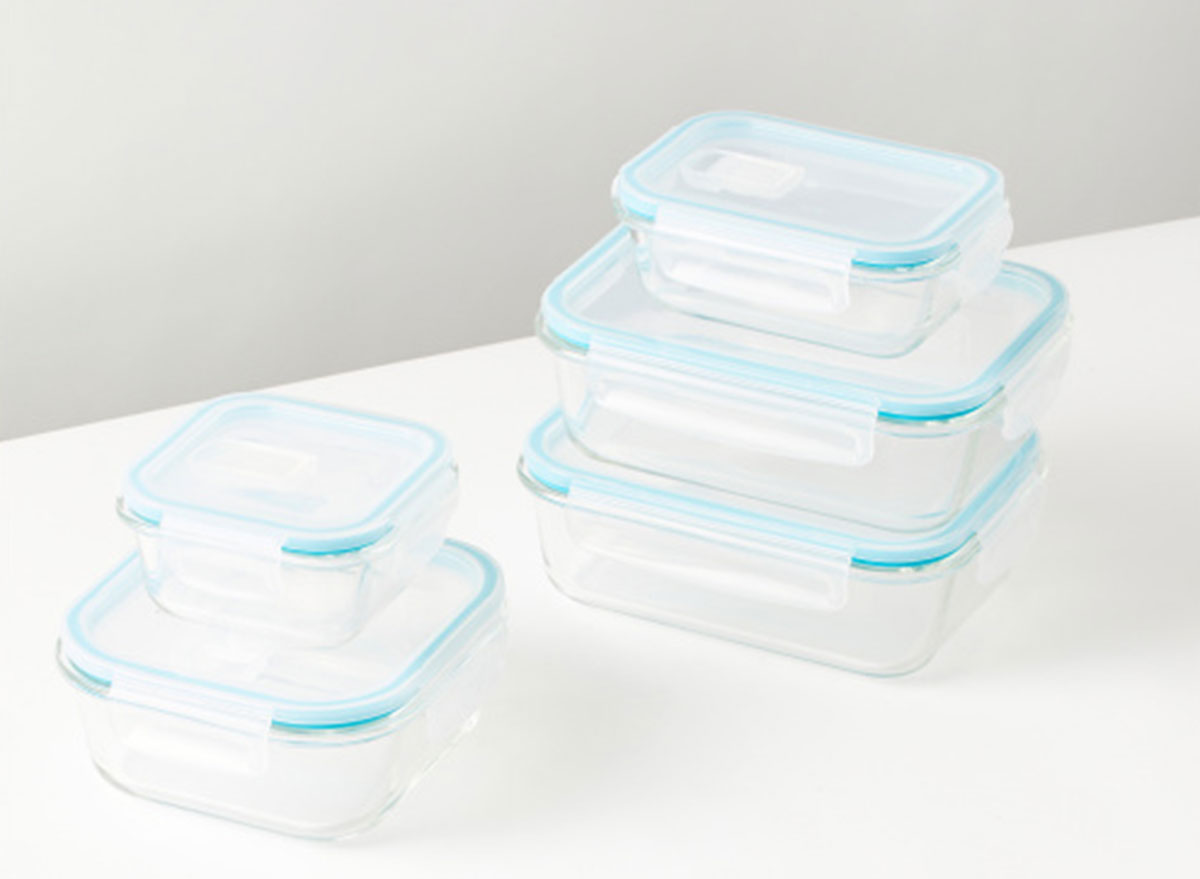 art cook glass food storage container set