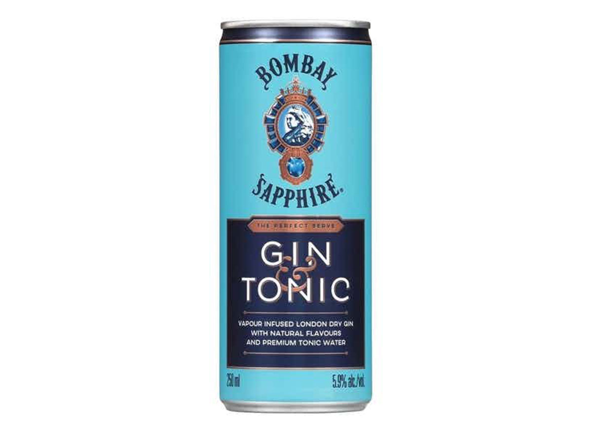 bombay sapphire gin and tonic