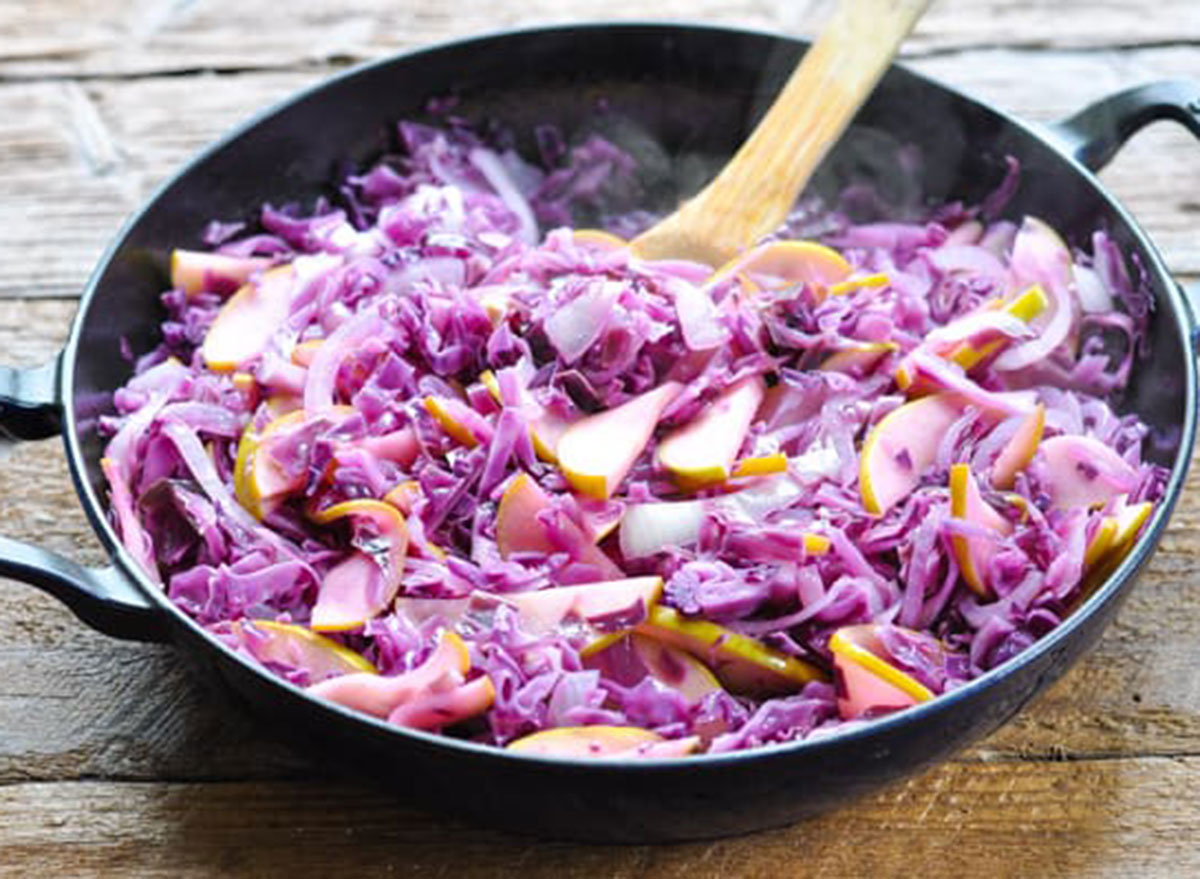 braised red cabbage