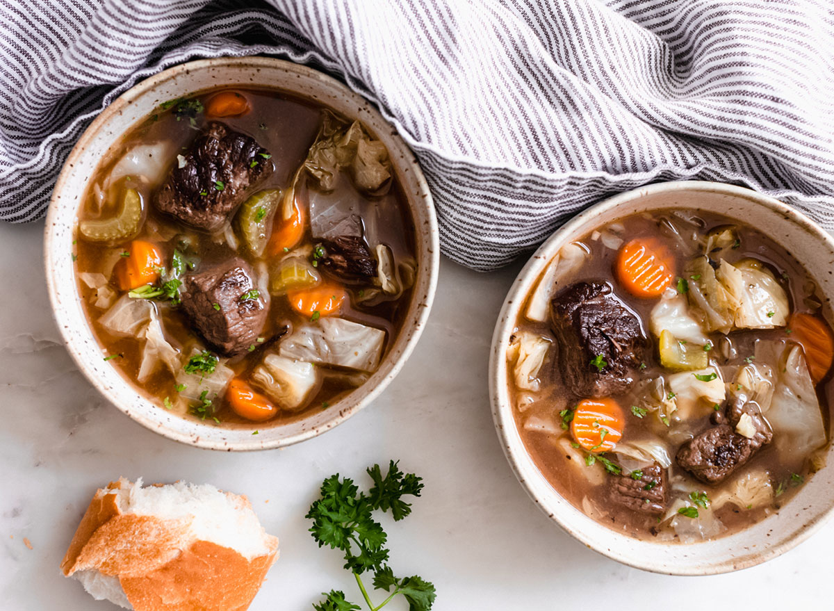 cabbage beef soup