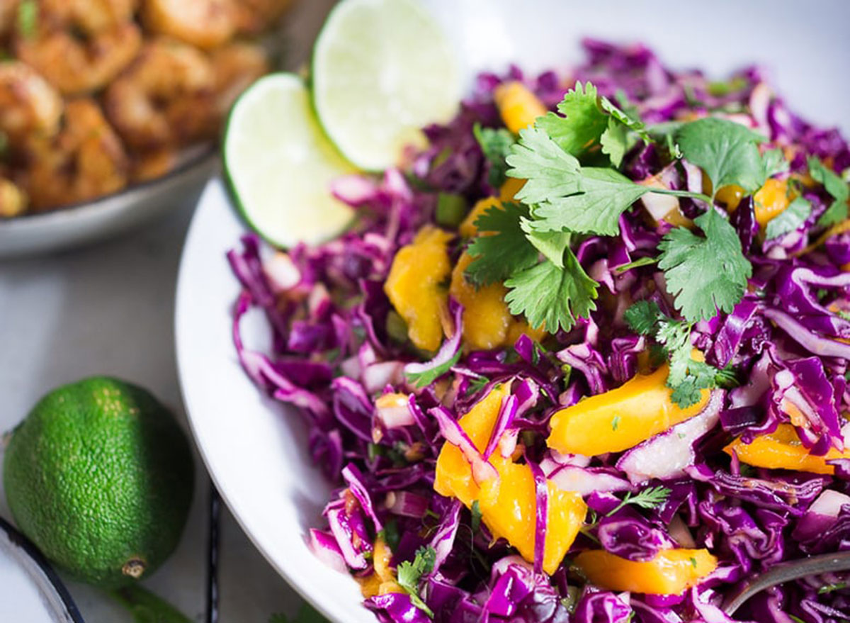 cabbage mango slaw