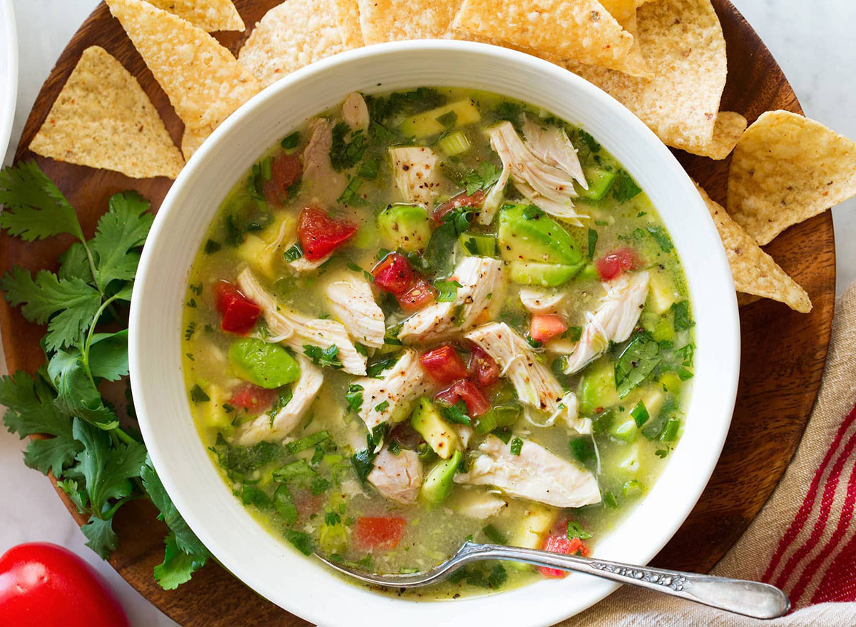 chicken avocado soup