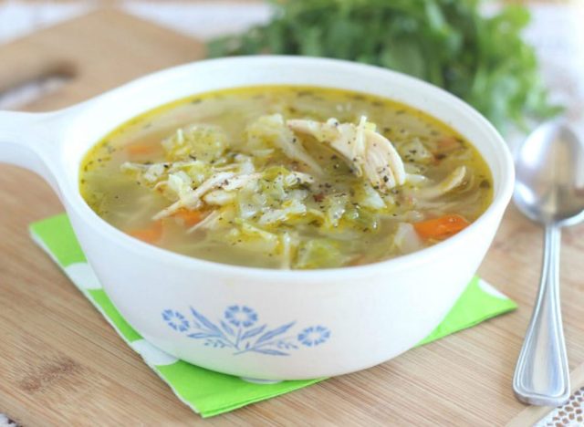 Chicken and cabbage soup