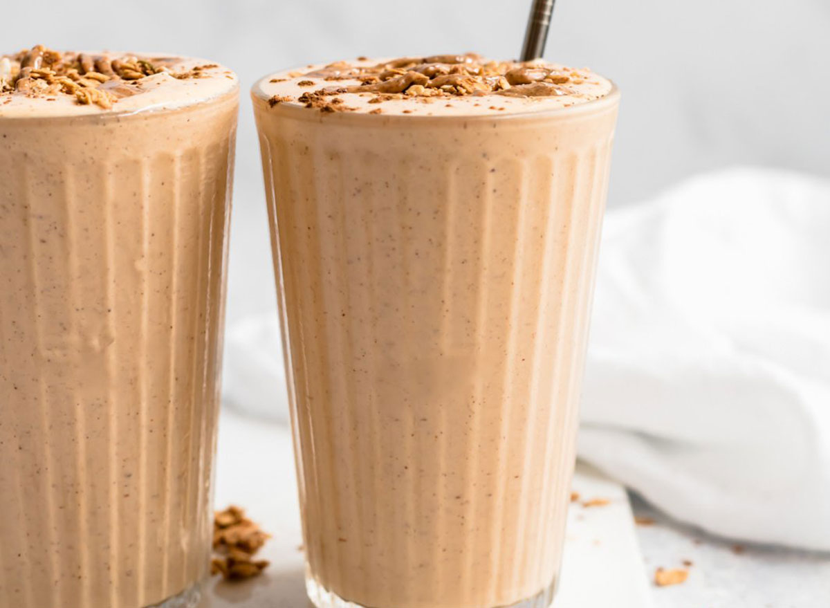 cinnamon sweet potato pie smoothie