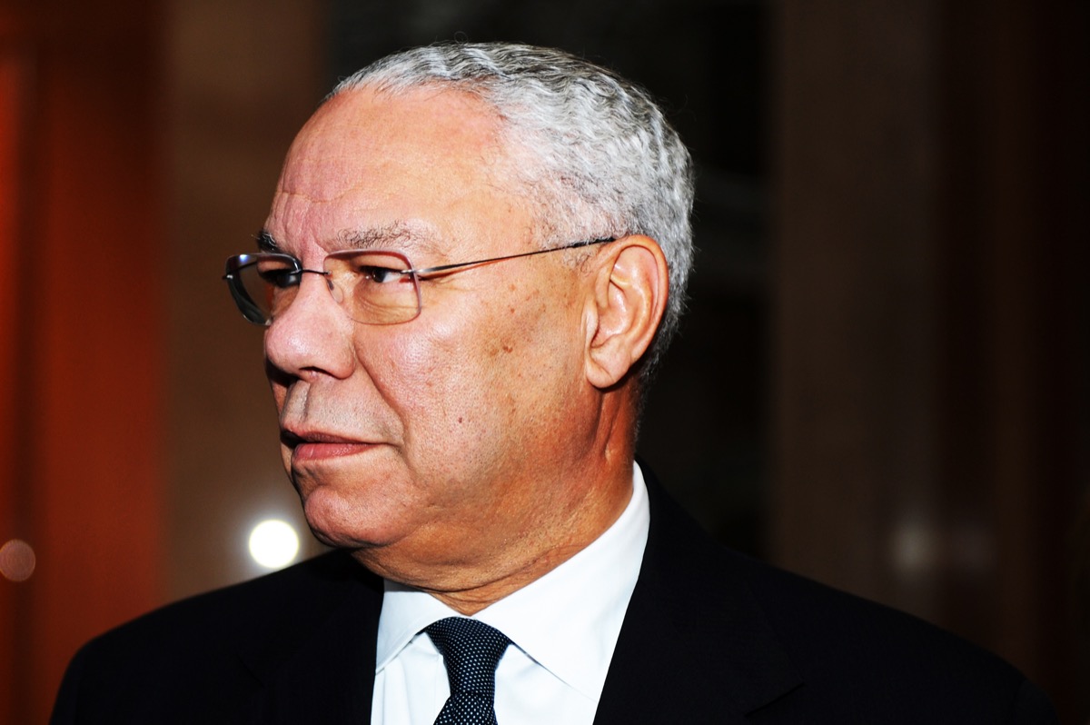 American former Secretary of State Colin Powell