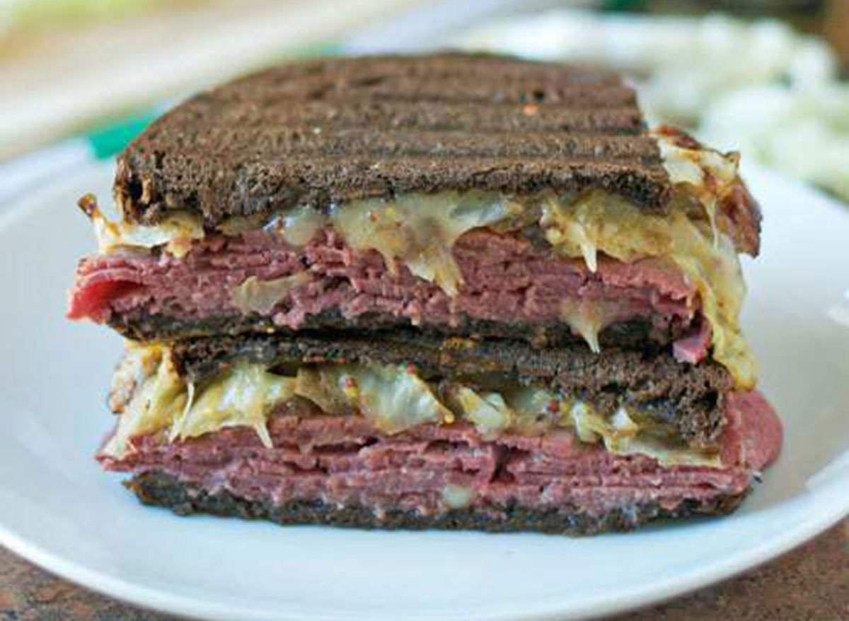 corned beef cabbage grilled cheese