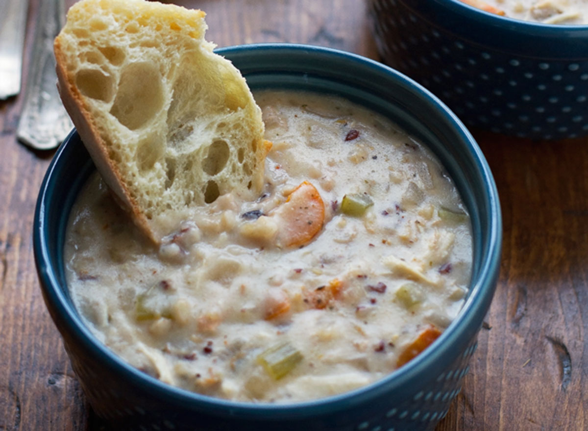 creamy chicken wild rice soup