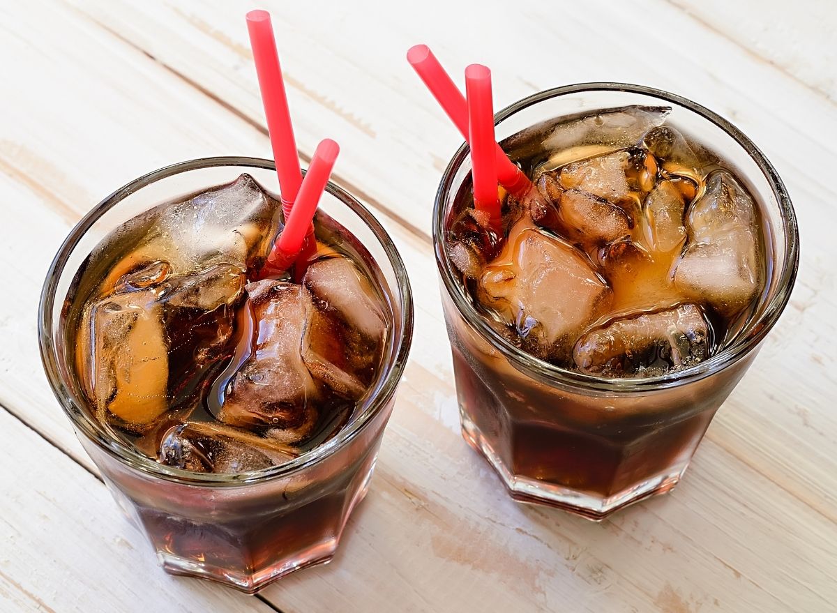 Diet cola glasses