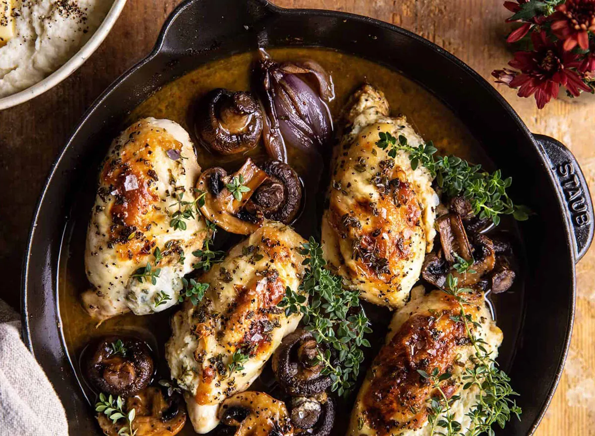 herbed ricotta stuffed chicken