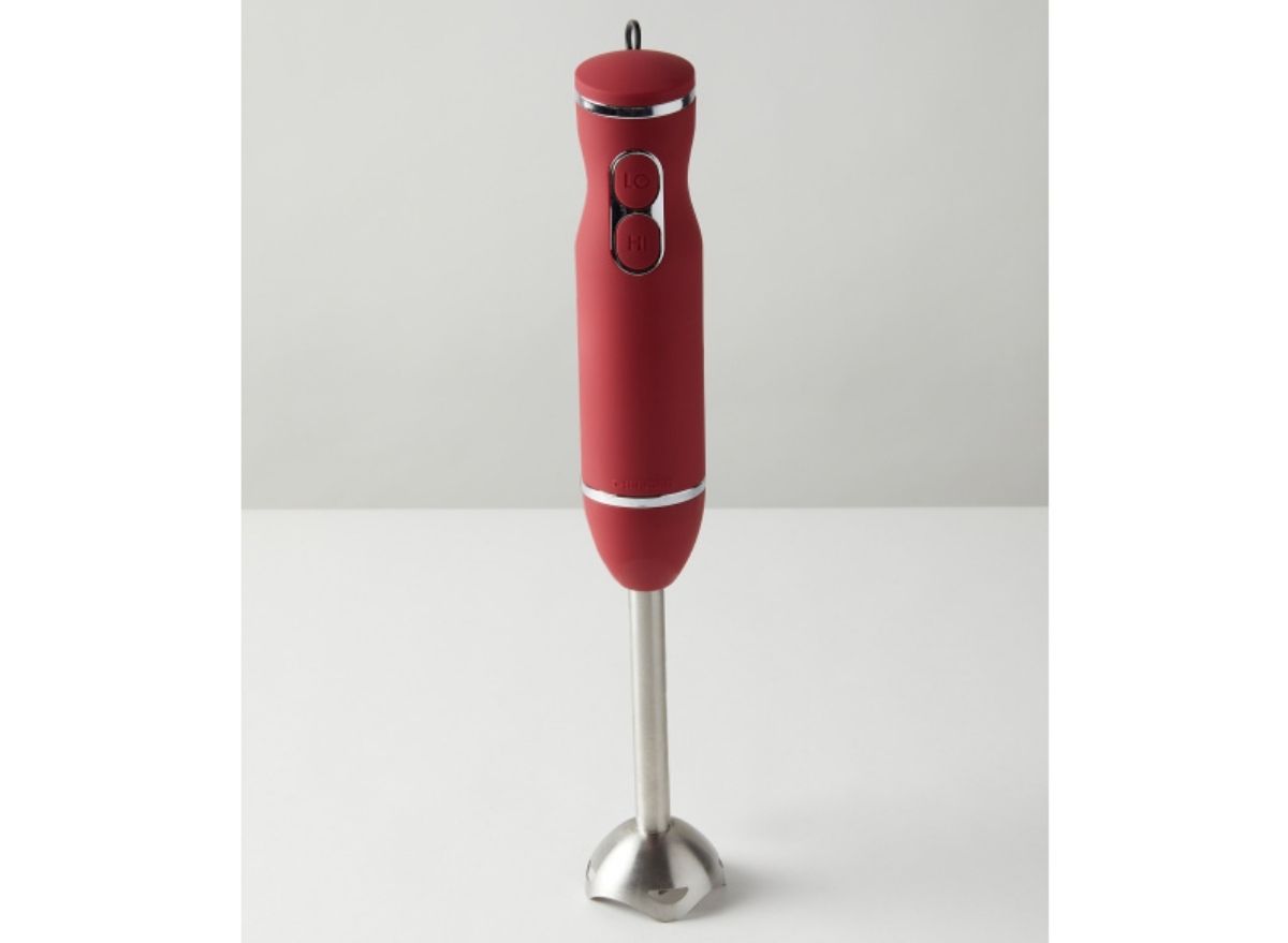 Chefman+Immersion+Stick+Hand+Blender+300W+Red+w%2F+Stainless+Steel+Blades  for sale online
