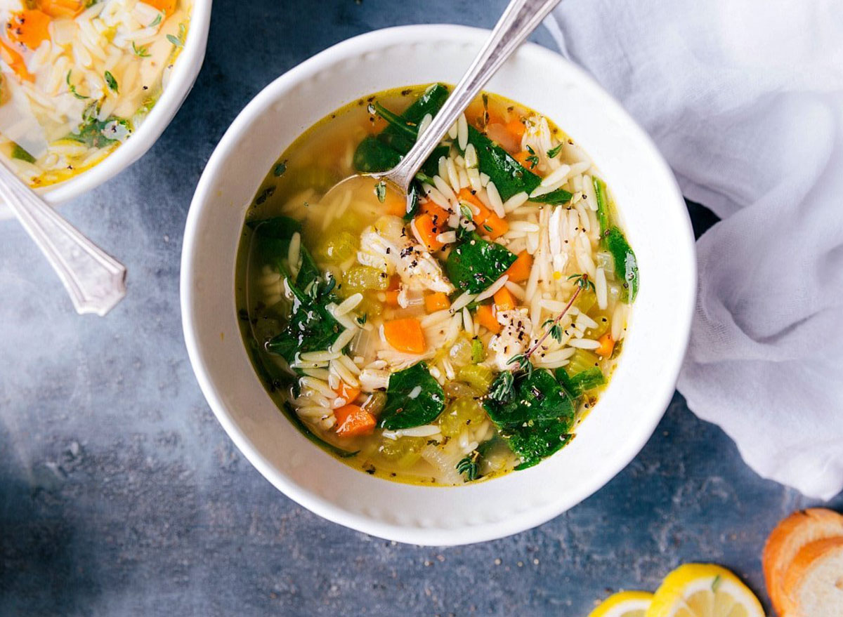 lemon chicken orzo soup