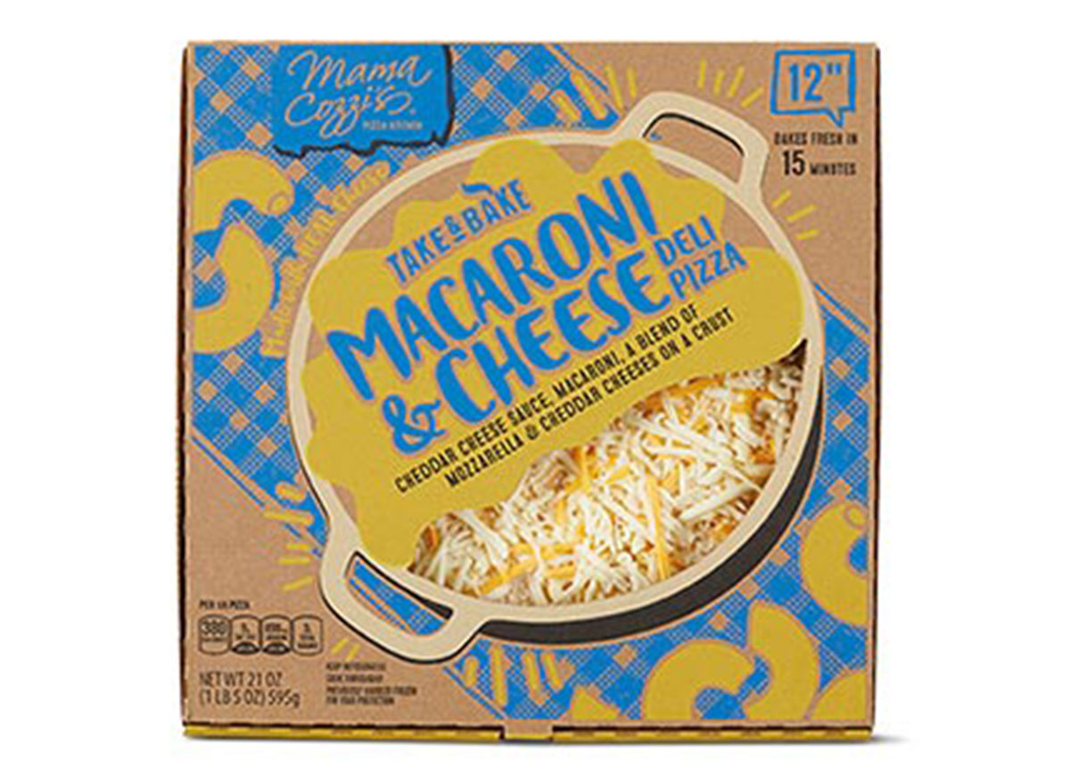 ALDI macaroni and cheese deli pizza