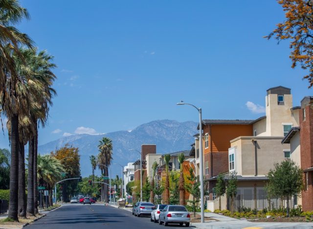 ontario california street scene during the day