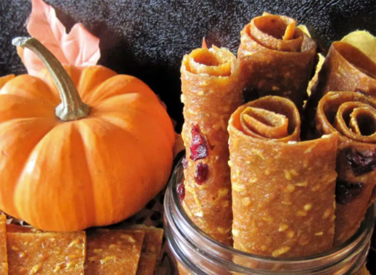 pumpkin pie fruit leather