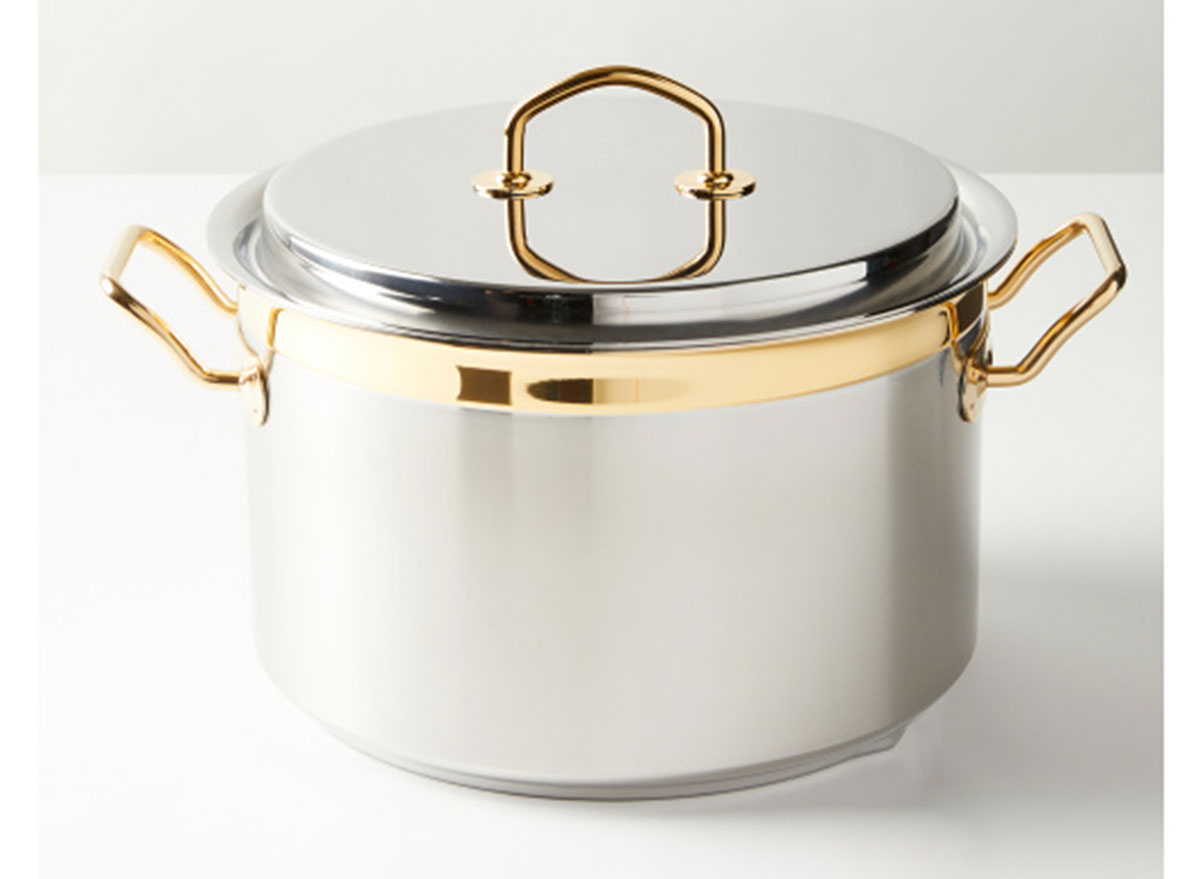 silga spa stainless steel pot with lid