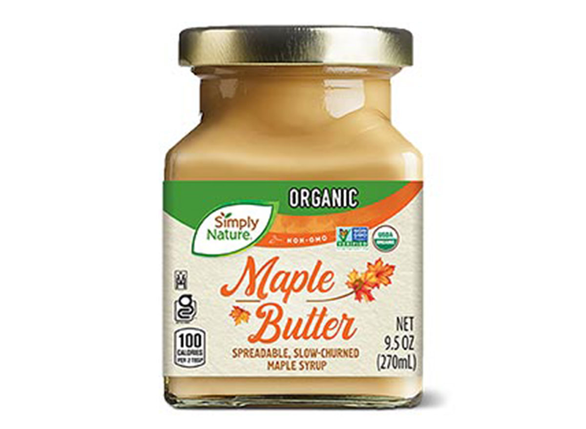 ALDI simply nature maple butter