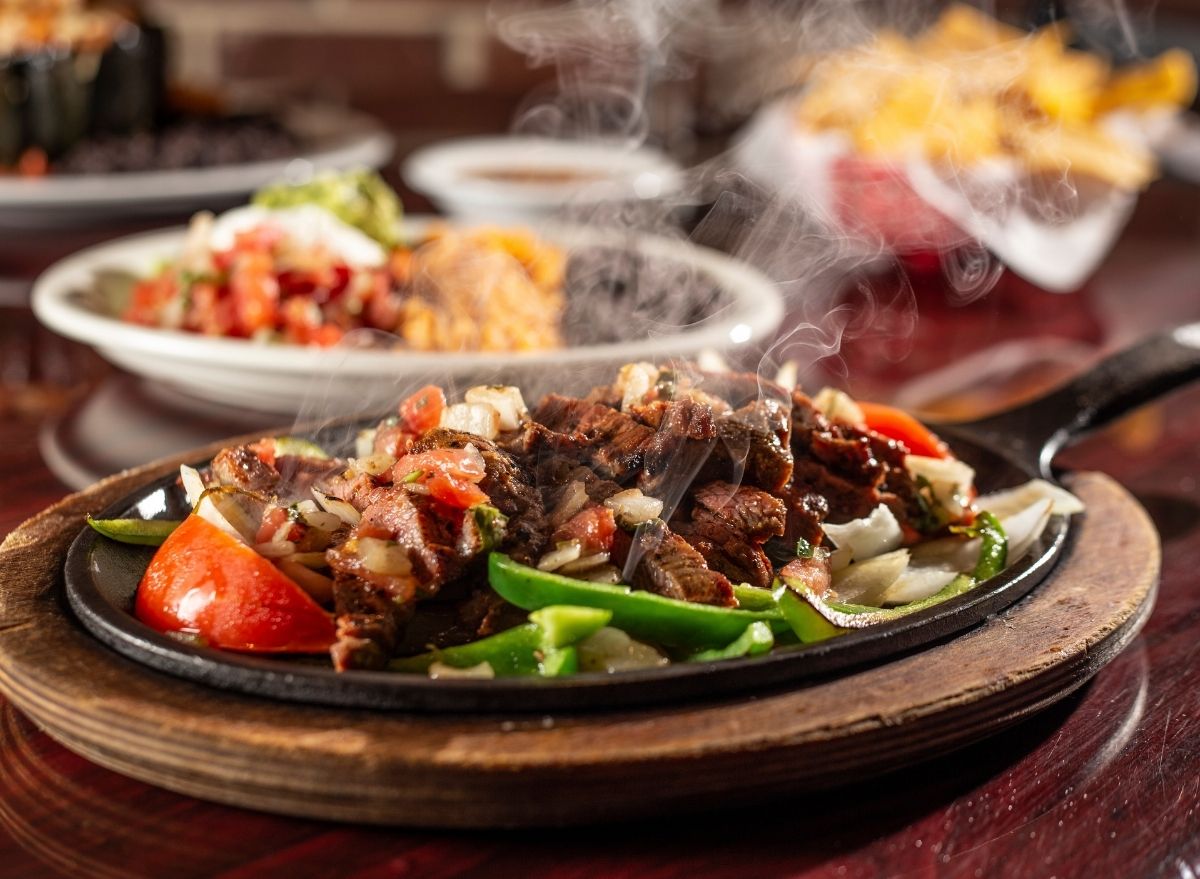 Sizzling fajitas