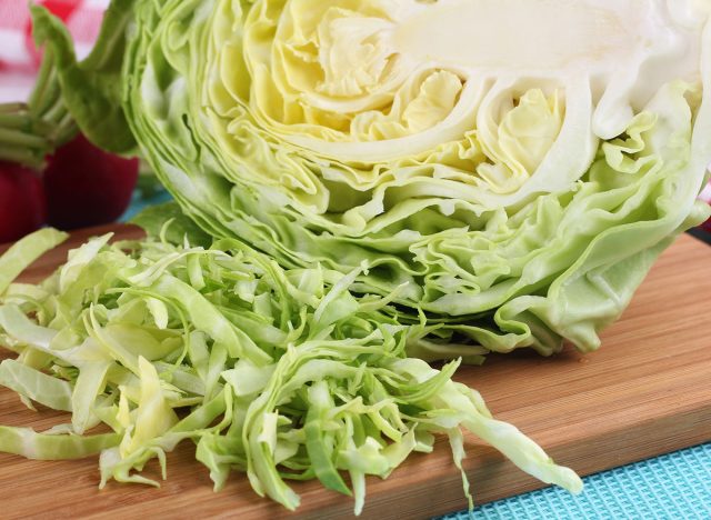sliced cabbage