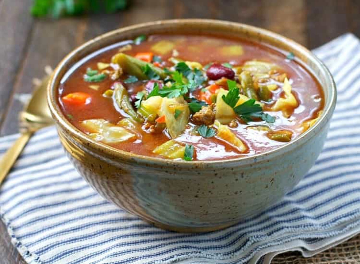 slow cooked cabbage patch soup