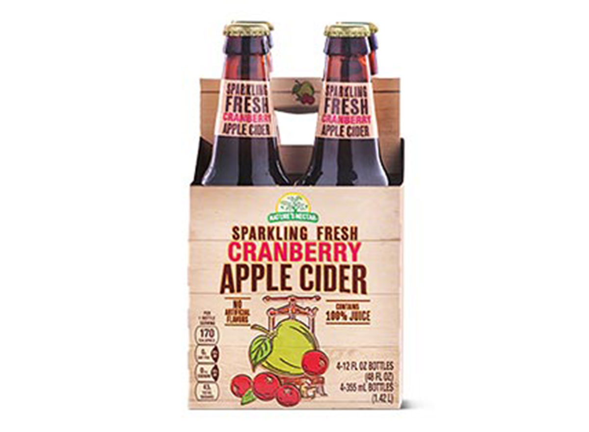 ALDI sparkling fresh cranberry apple cider