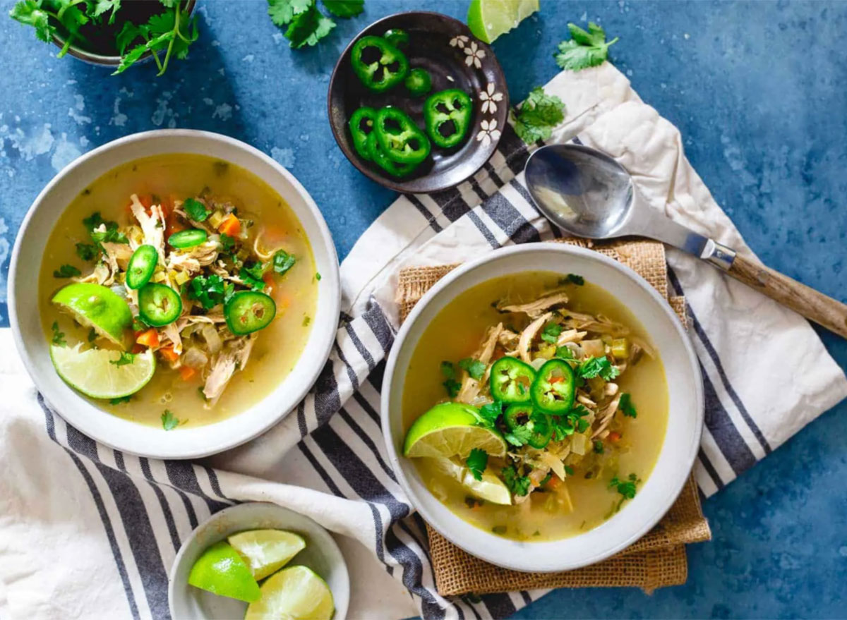 spicy chicken lime soup