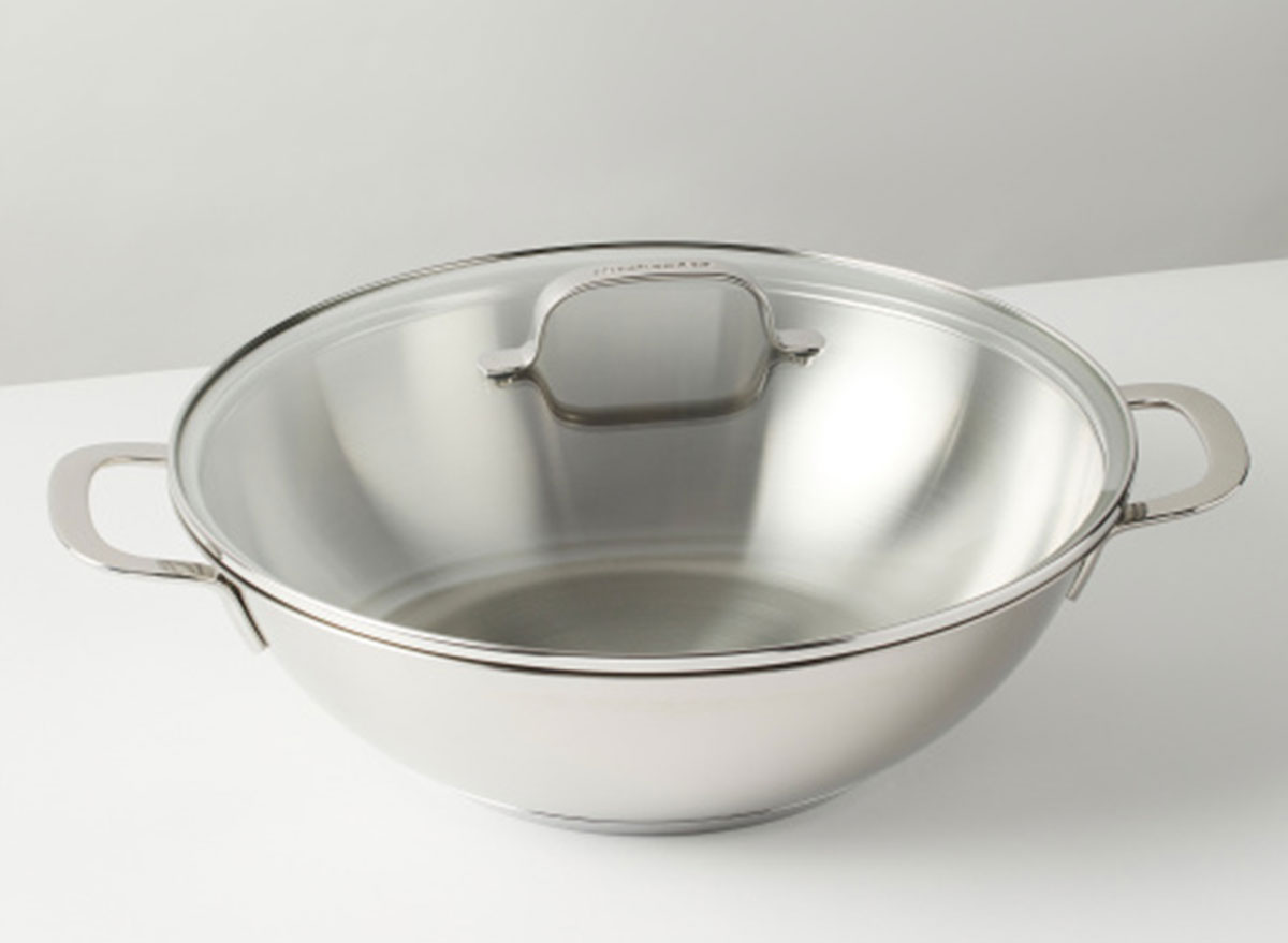 stainless steel wok