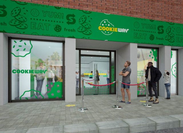 Example of outside CookieWay restaurant in NYC