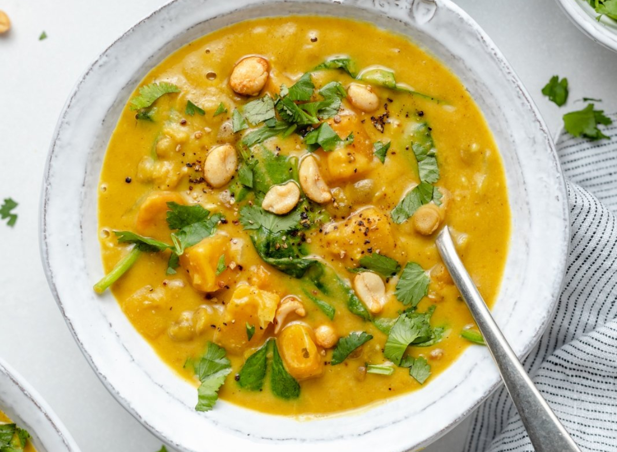 butternut squash lentil soup