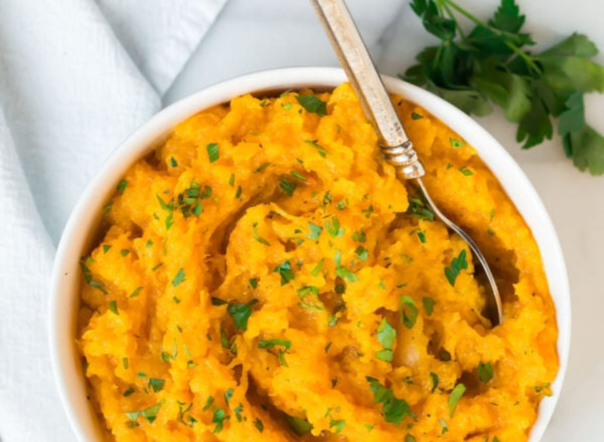 healthy mashed butternut squash