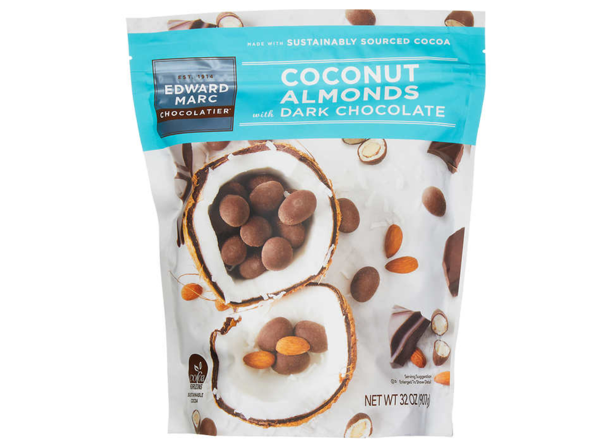 Costco Edward Marc Coconut Almonds with Dark Chocolate