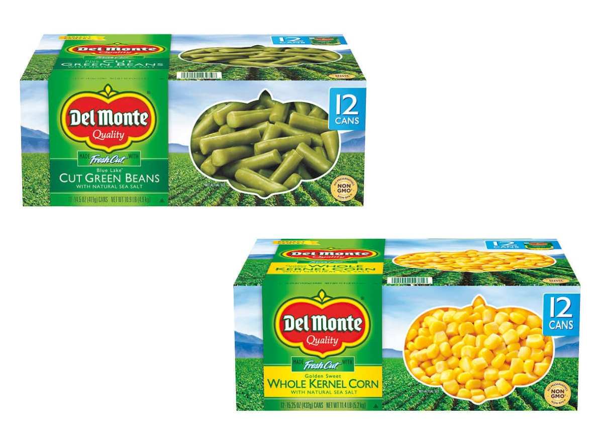 Costco corn and green beans