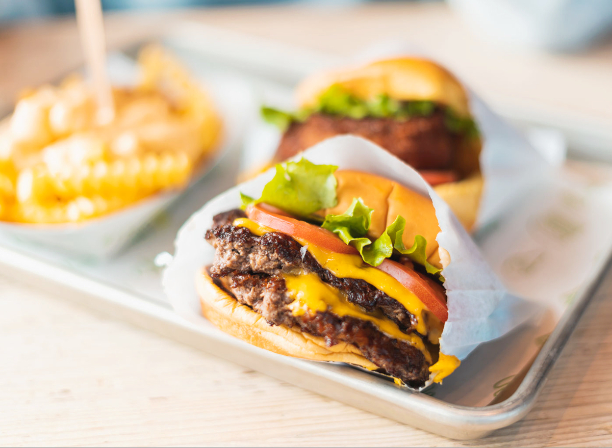 Shake Shack burger and fries