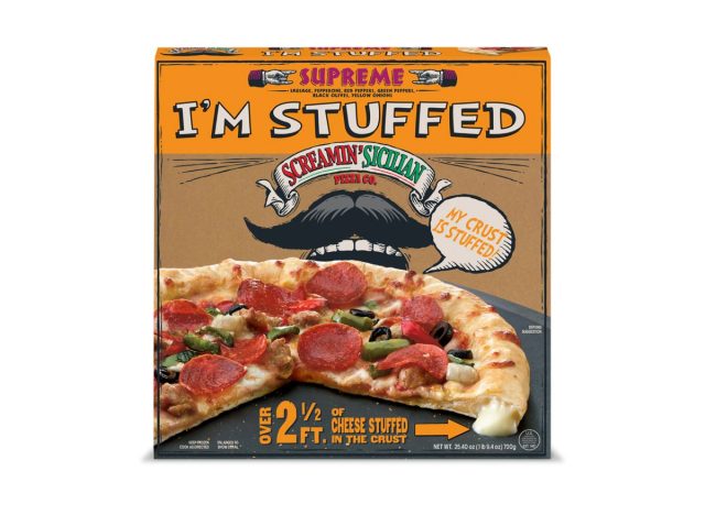 Screamin Sicilian SUPREME stuffed crust frozen pizza