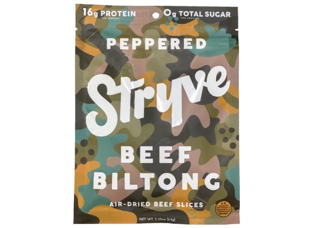 Stryve peppered beef biltong