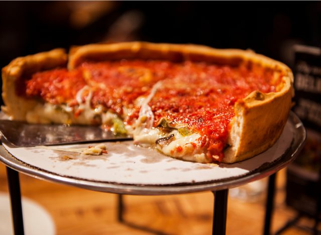 deep dish pizza