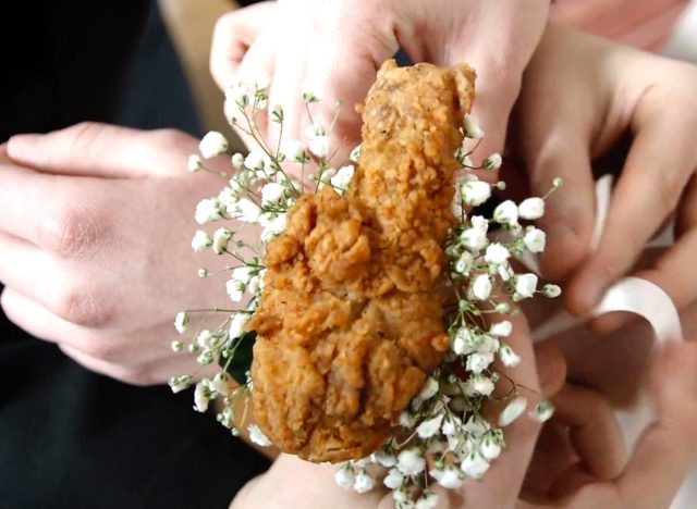 KFC fried chicken corsage