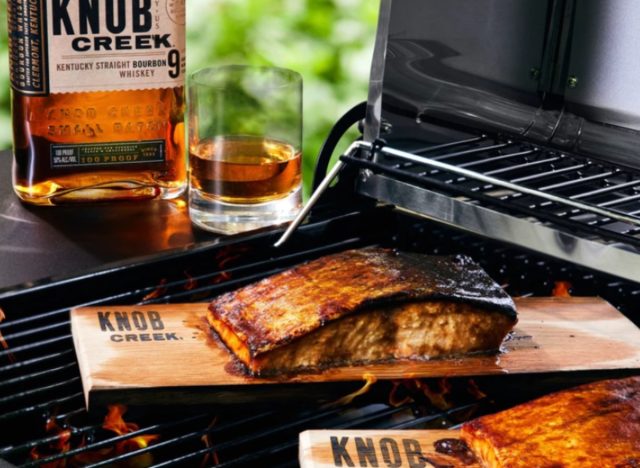 Knob Creek bourbon grilling planks