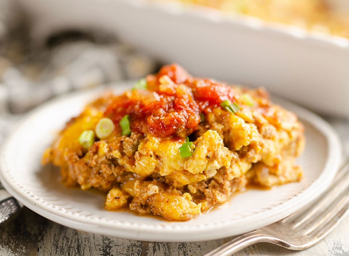 light mexican breakfast casserole