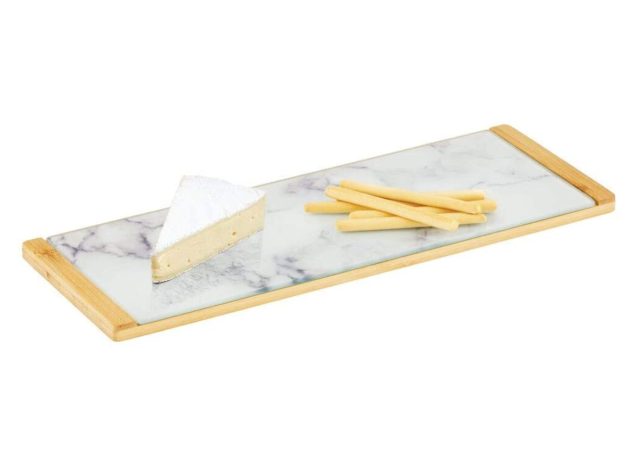 mDesign bamboo serving tray